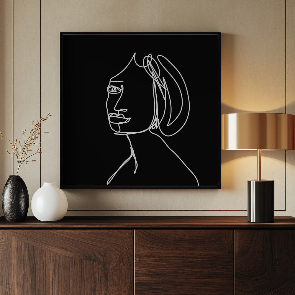 Vrouw LIJNTEKENING | Poster