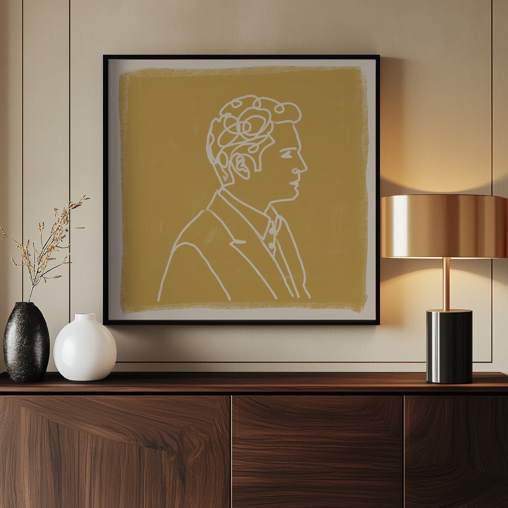 Man Liine Tekening | Poster