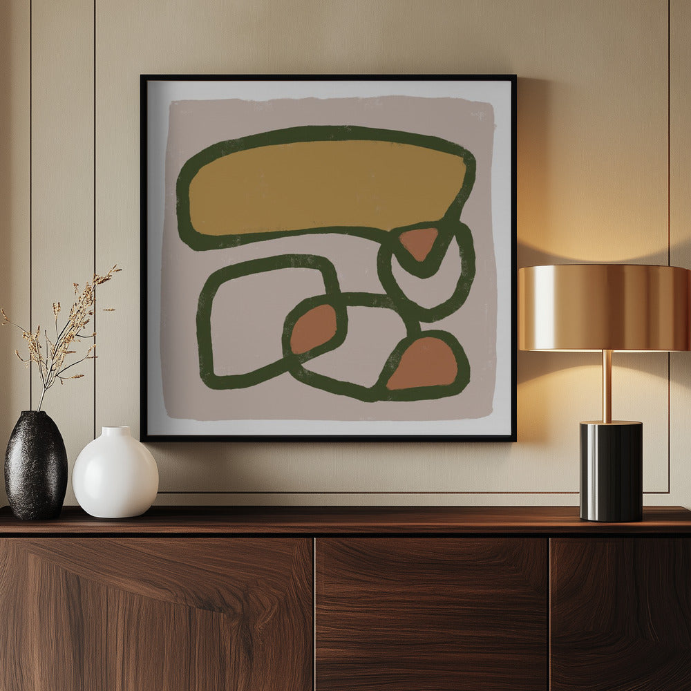 Abstracte cirkels | Poster