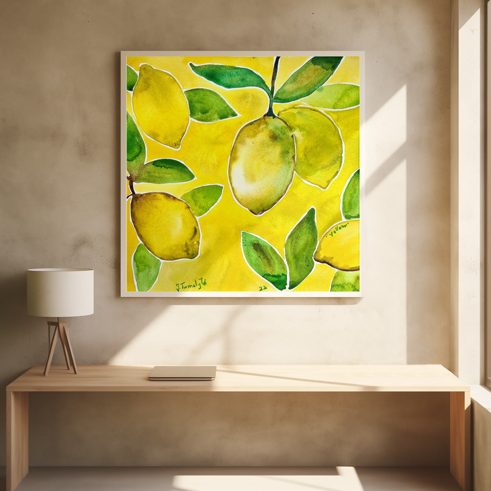 Gele citroenen | Poster