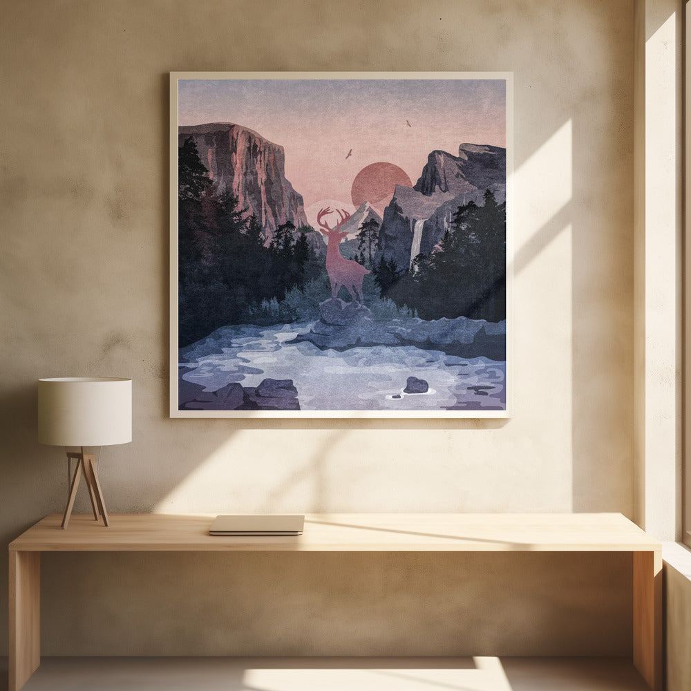 Majestueus uitzicht op de dageraad | Poster