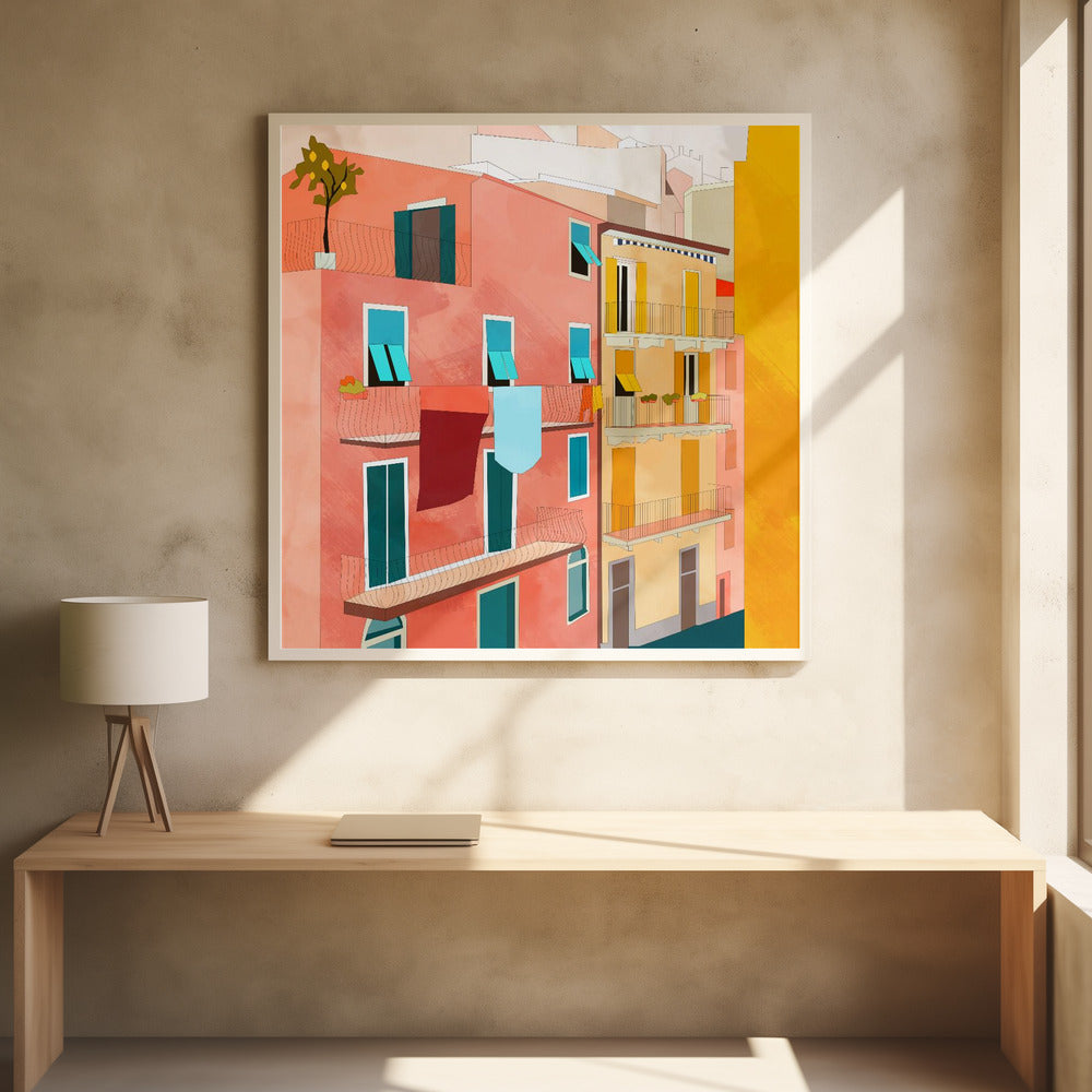 Little Italy-huisjes | Poster