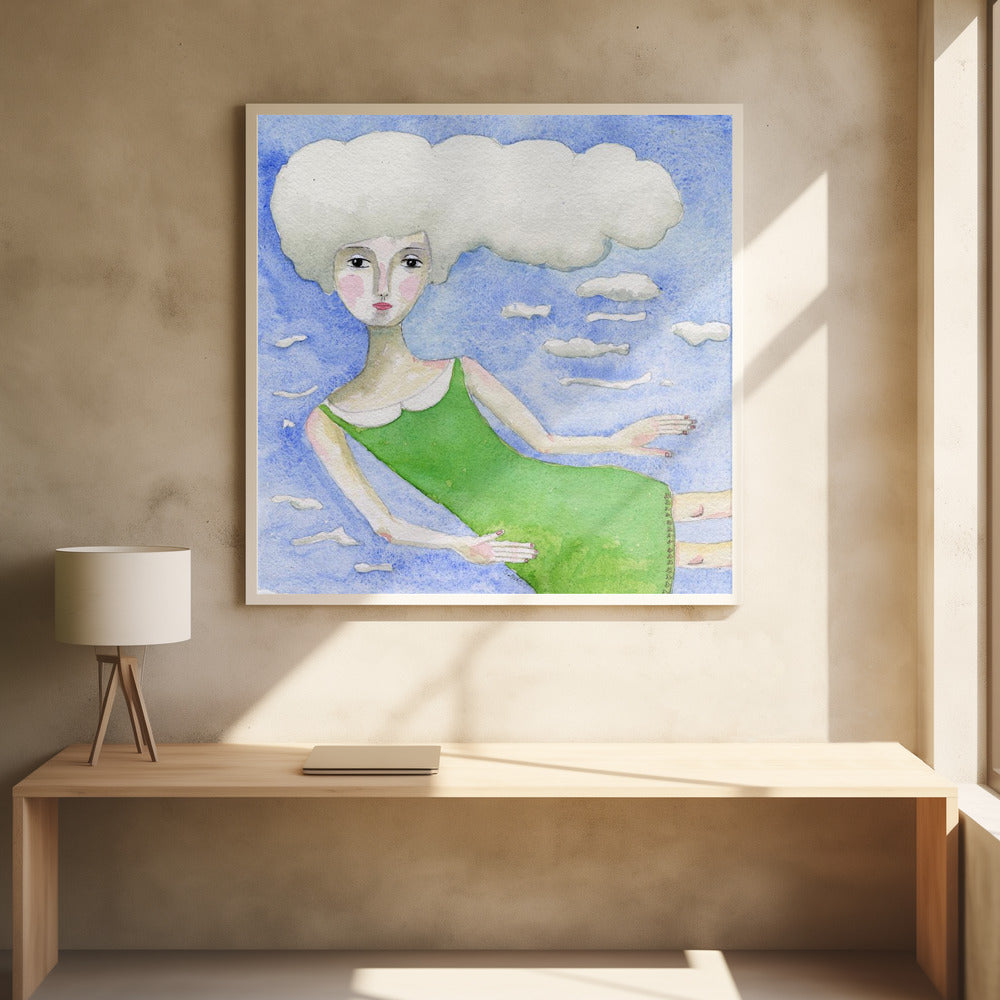 Hoofd in de wolken | Poster