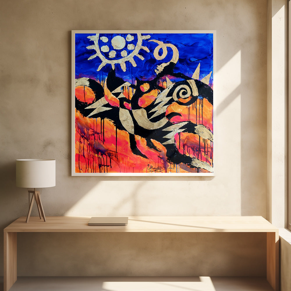 Zonnekop Ruiter en Vrouw | Poster