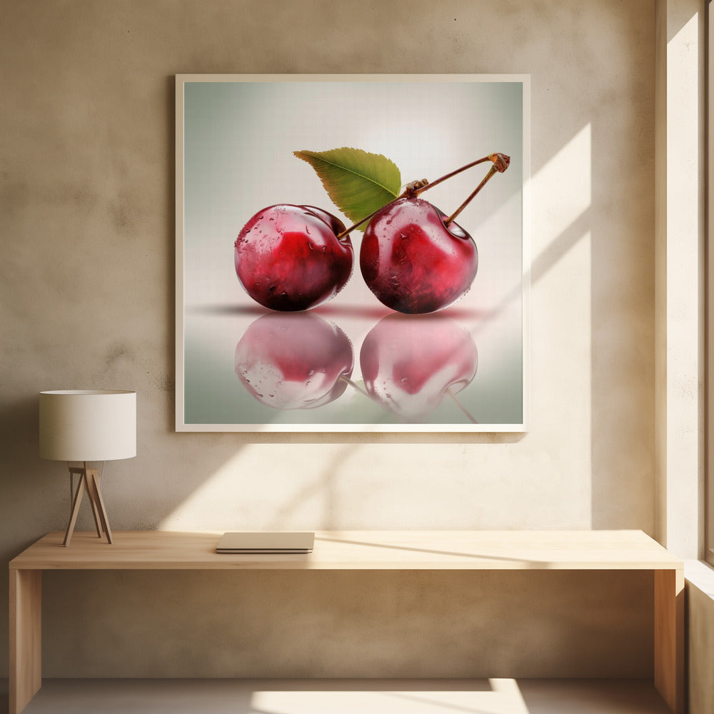 Twee kersen | Poster