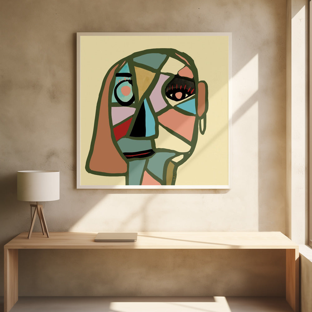 Abstract gezicht | Poster