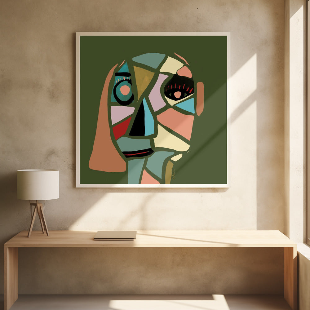 Abstract gezicht | Poster