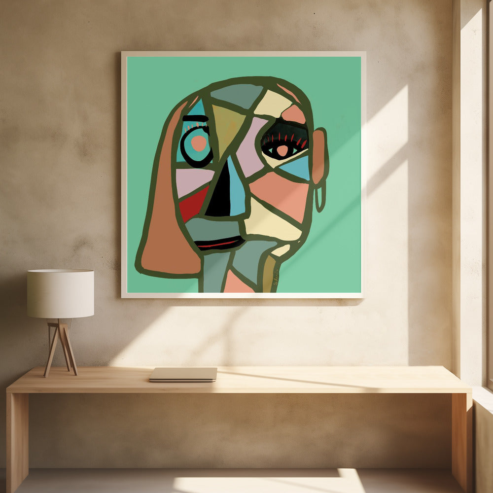 Abstract gezicht | Poster