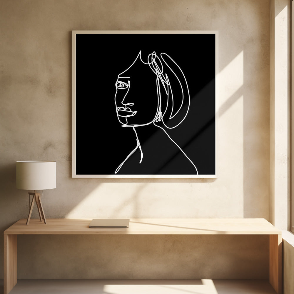 Vrouw LIJNTEKENING | Poster