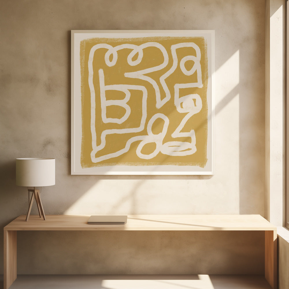 Abstracte lijntekening | Poster