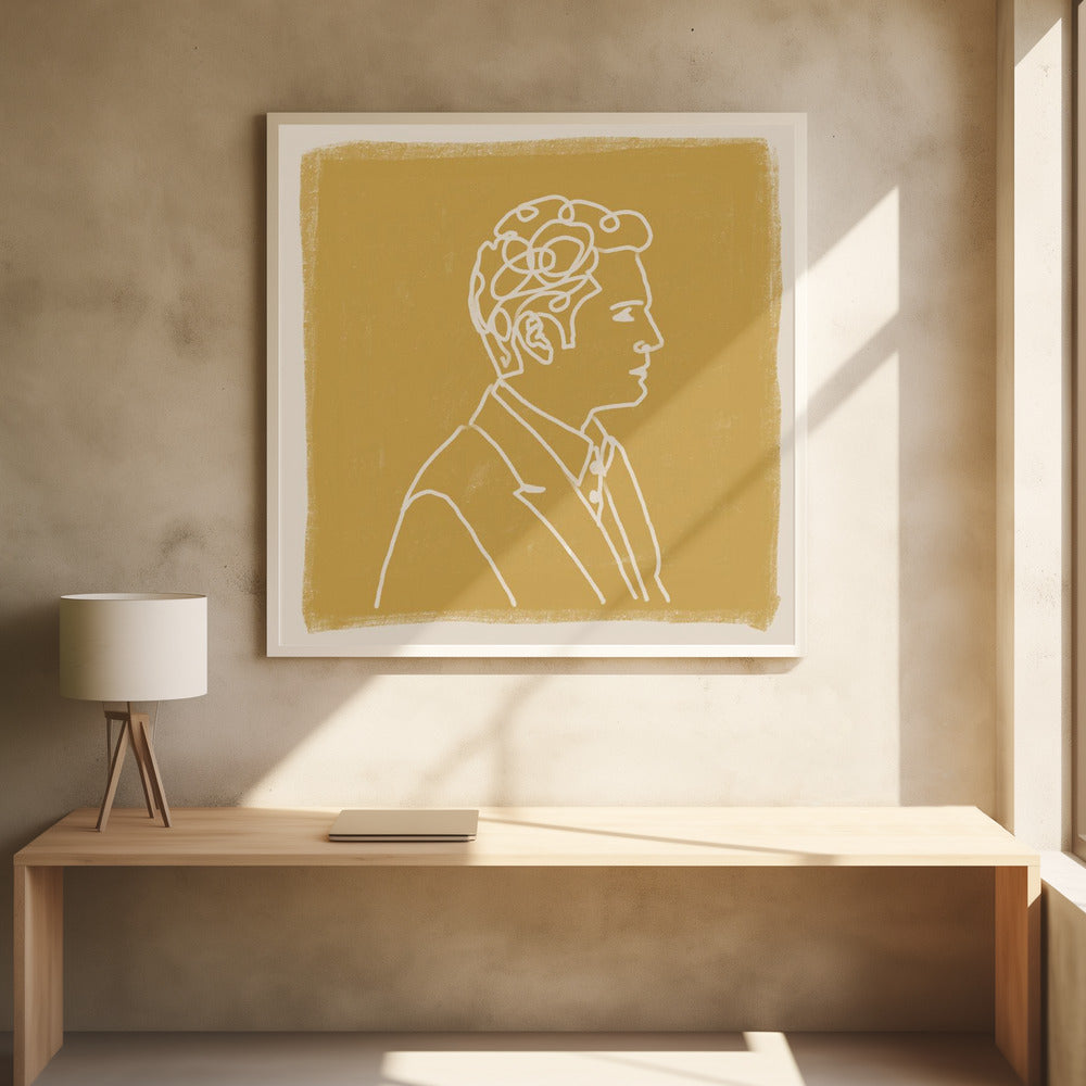 Man Liine Tekening | Poster