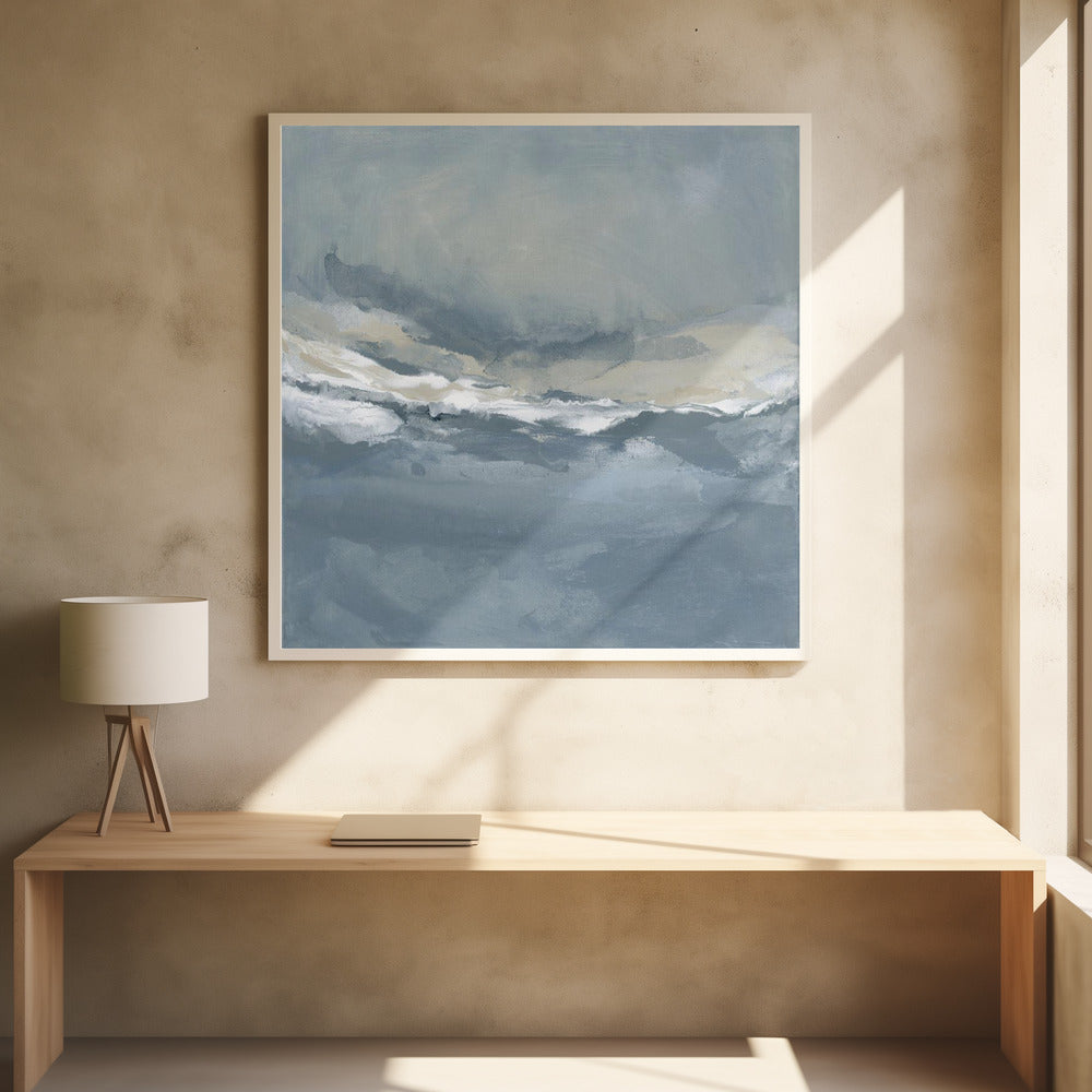 Serene rollende golven onder een rustige lucht | Poster