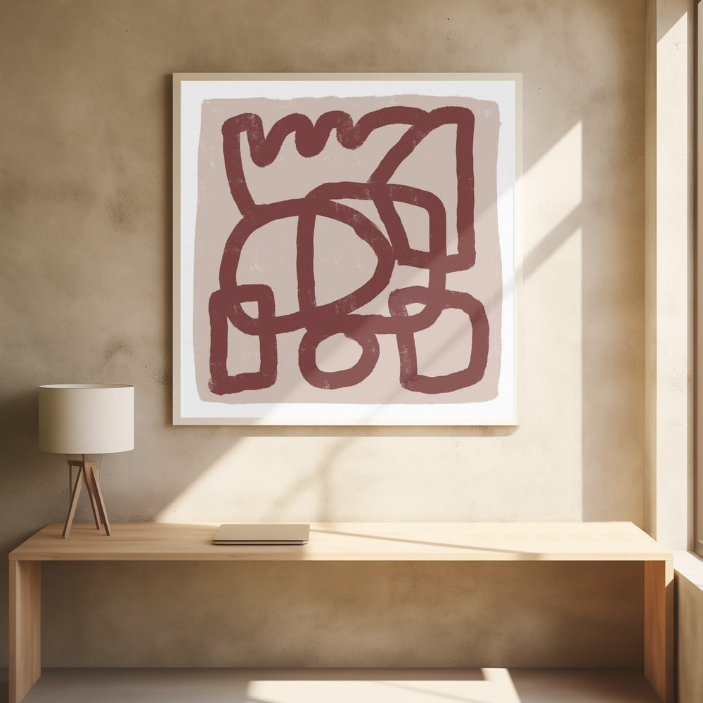 Lijntekening, abstract, patroon | Poster