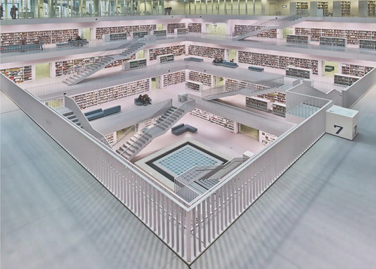 Stadtbibliothek Stuttgart binnenruimte I | Canvas