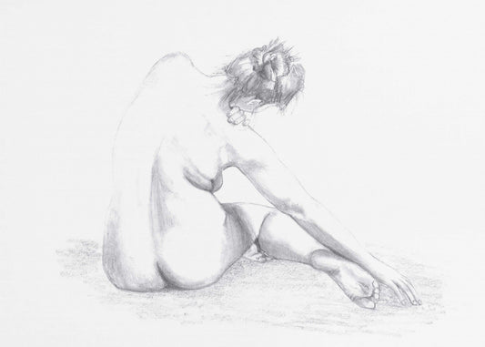 Schets van een vrouw | Canvas