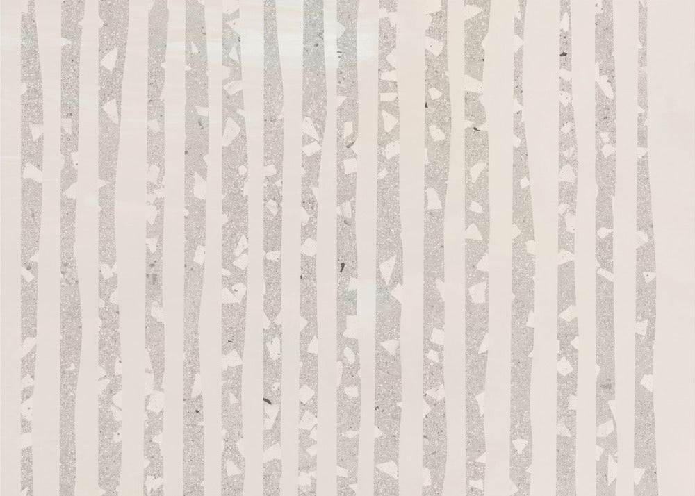 Verticale grijze en witte strepen | Poster
