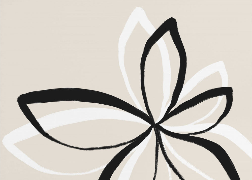 Abstracte bloemen | Behang