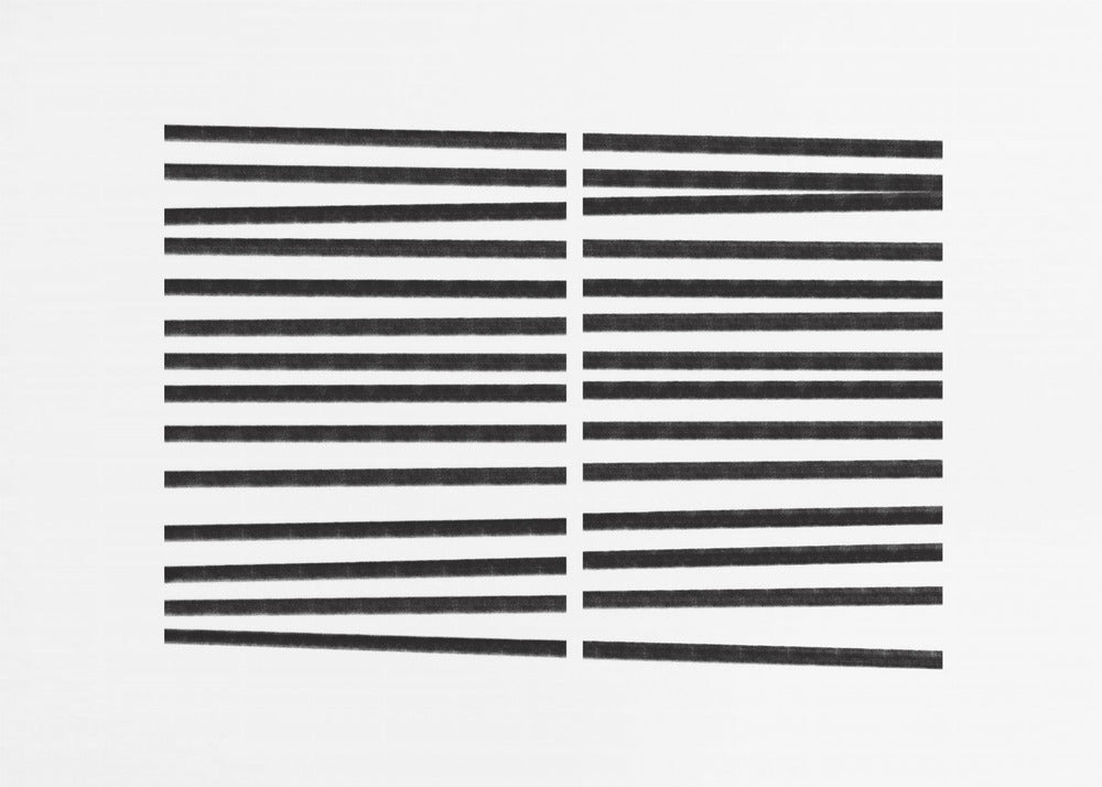 Parallelle zwarte lijnen | Poster
