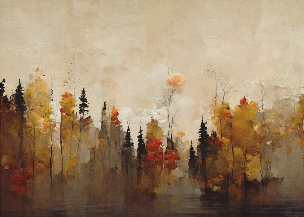 Fluisterende bomen | Behang