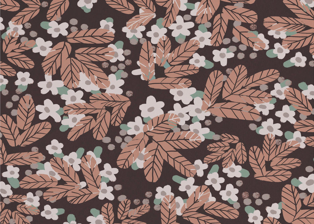 Herfstbloesempatroon | Behang