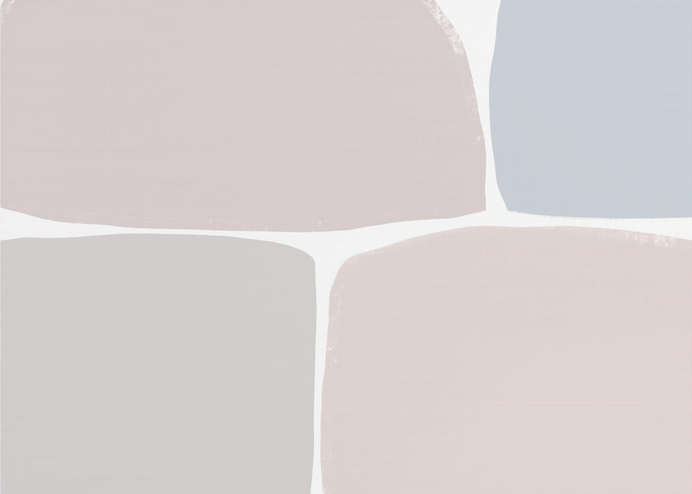 Pasteltinten met geometrische vormen | Behang