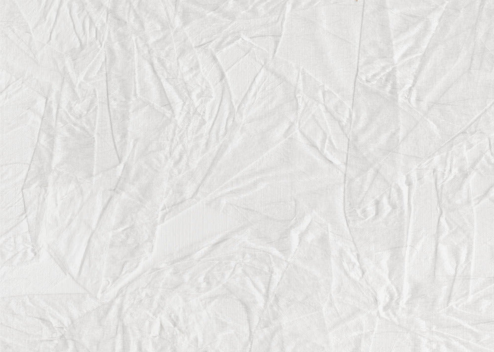 Wit canvas dat lijkt op gekreukt papier | Behang