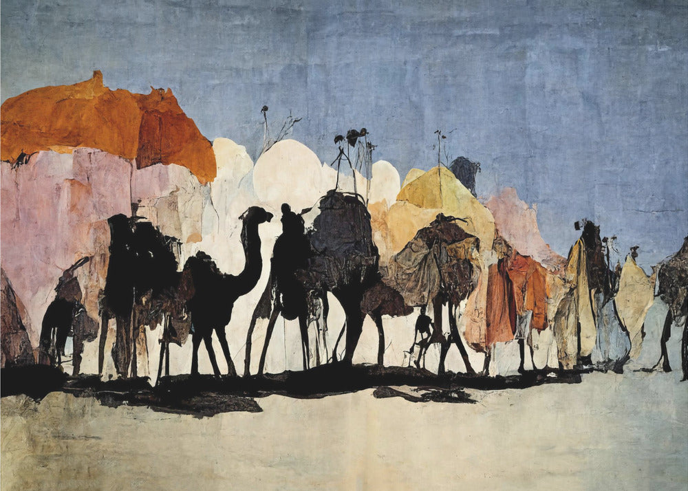 Desert Caravan Journey | Poster