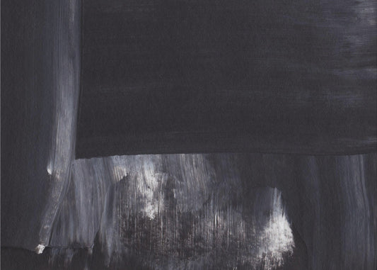 Monochrome tinten met vegende penseelstreken | Canvas