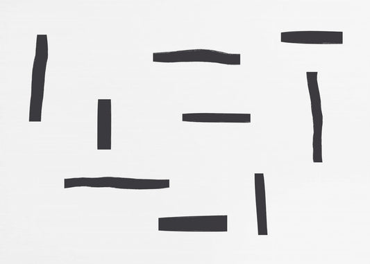 Black Lines On A White Background | Poster