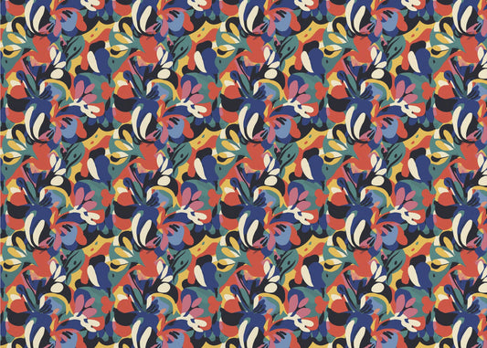 Levendige bloemengolven | Poster