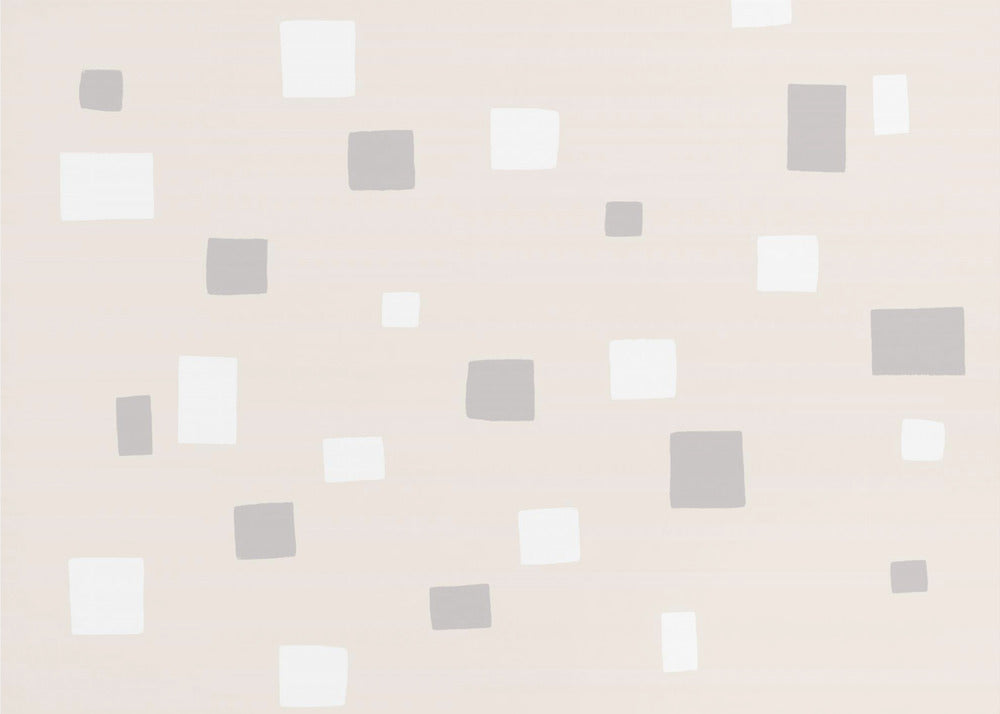 Gray And White Squares | Canvas