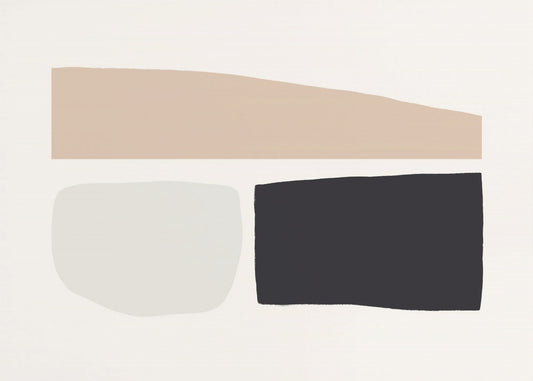 Geometric Shapes In Neutral Tones | Poster