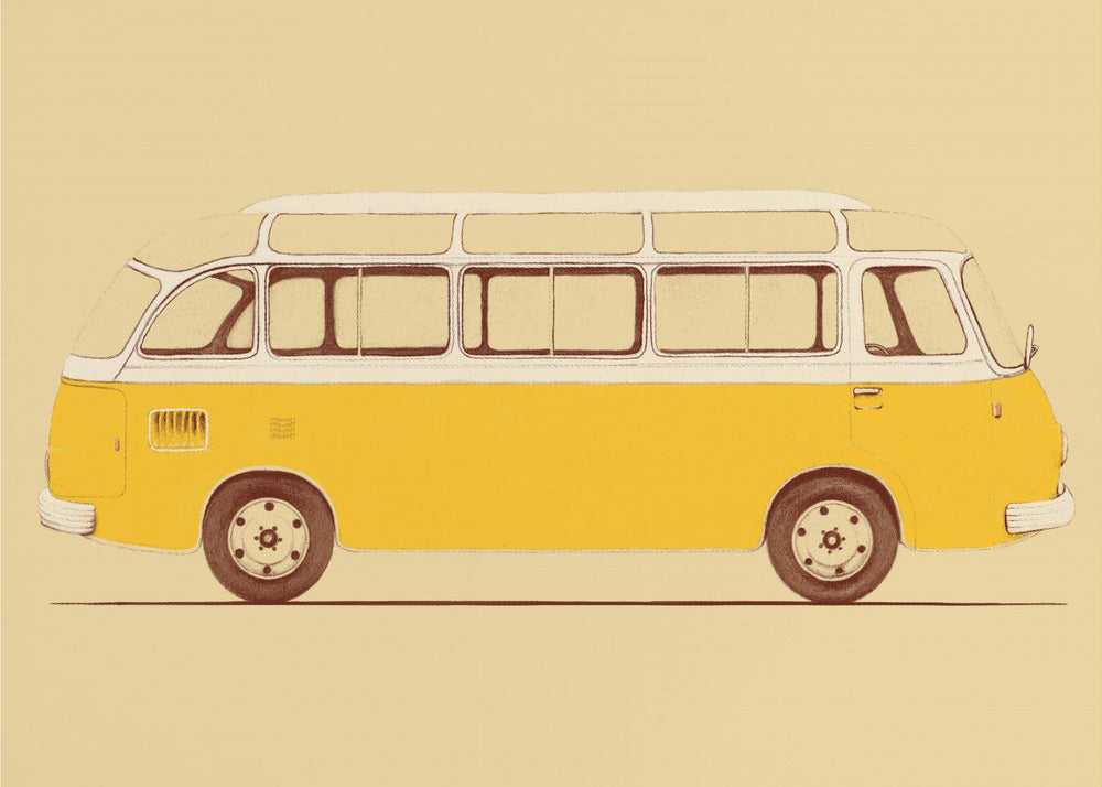 Gele bestelwagen | Poster