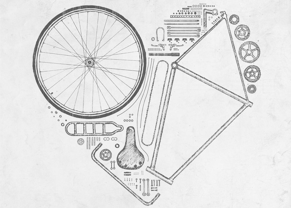 Liefdesfiets nr. 1 | Canvas