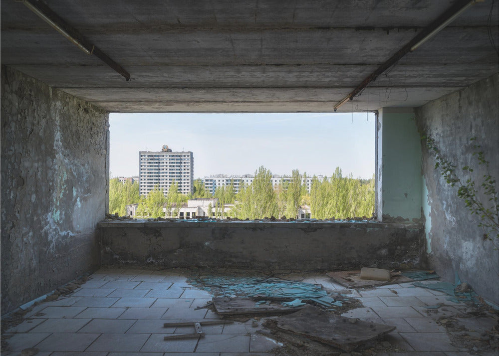 Uitzicht op Pripjat in Tsjernobyl | Canvas