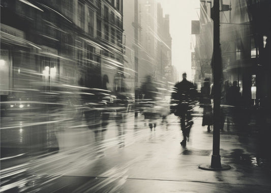 Stadsschaduwen stromen | Poster