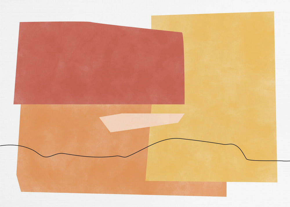 Abstracte Horizonten | Canvas