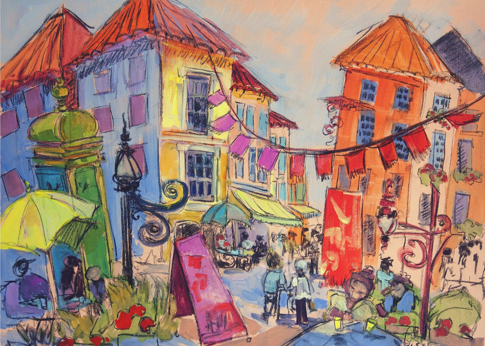 Vibrant Street Scene | Poster