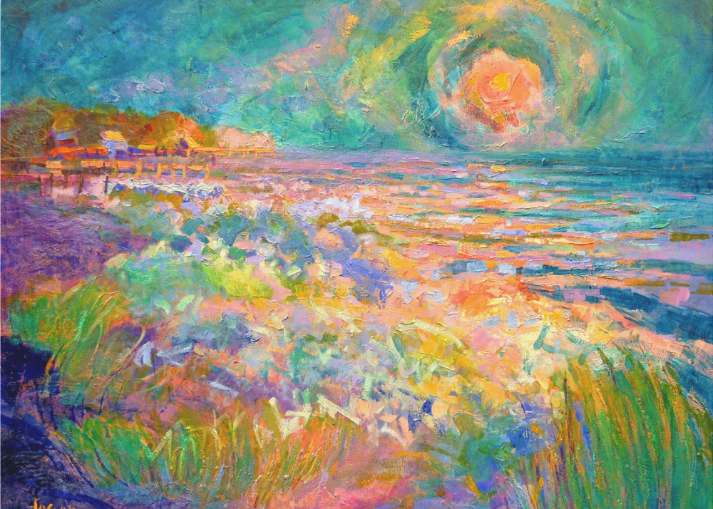 Vibrant Shoreline | Canvas