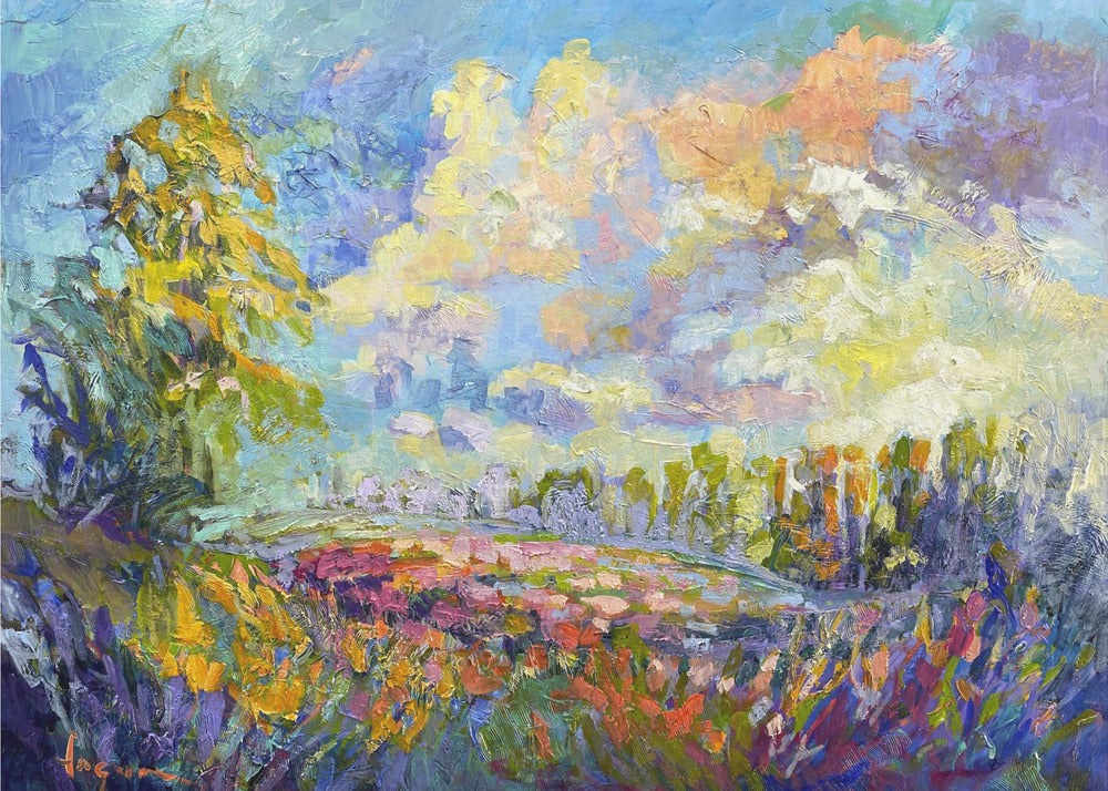 Lichtgevend landschap | Poster