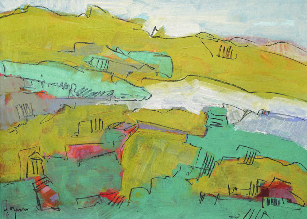 Levendige Heuvel | Canvas