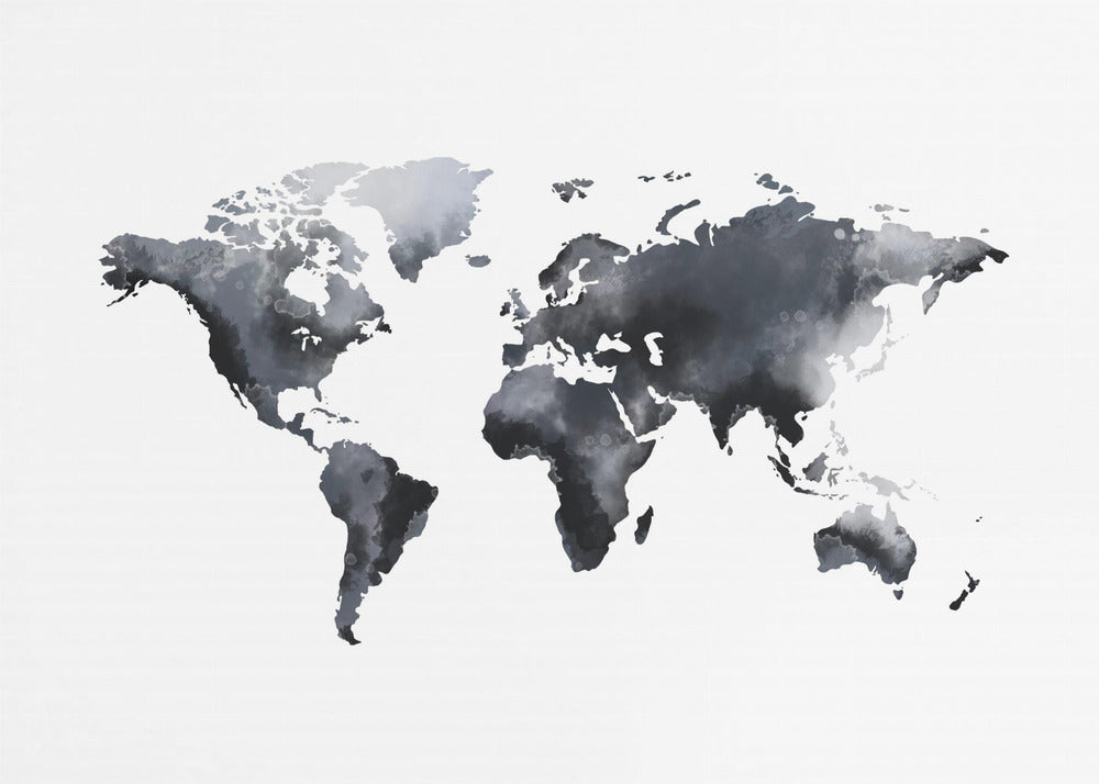 Dromerige wereldkaart | Canvas