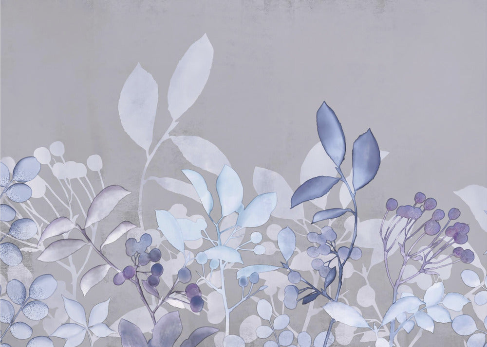 Aquarel Pastel Tuinblauw | Canvas
