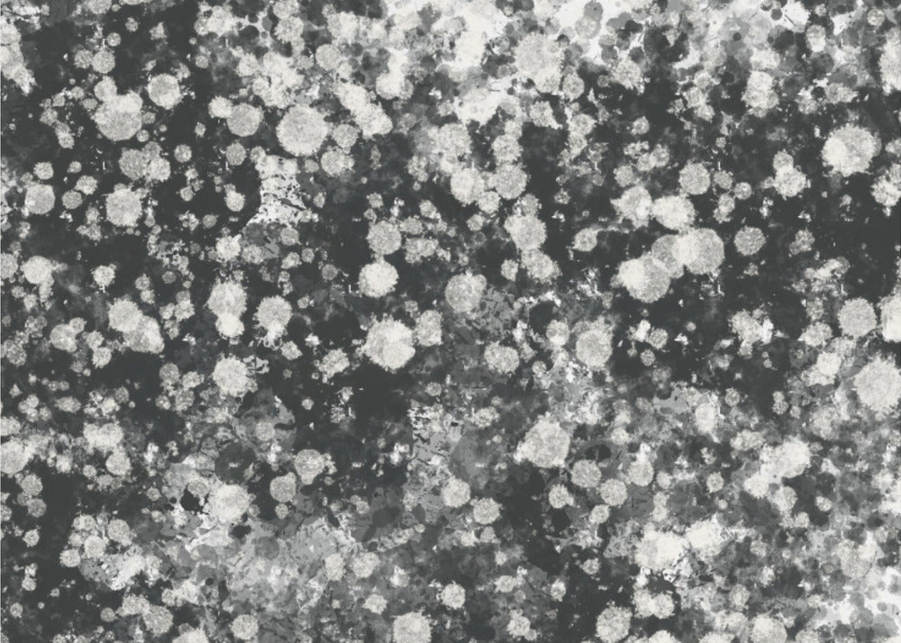 Dynamische zwart-witte mystieke stippen | Canvas