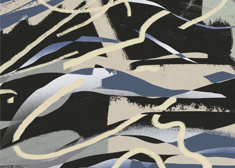 Abstract gebergte | Behang