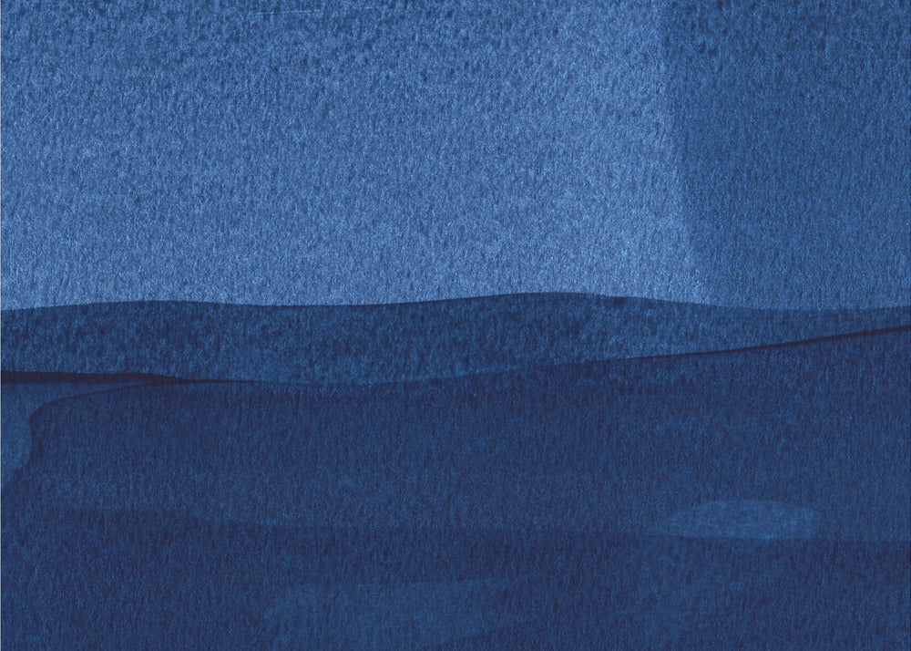 Blue Texture Flowing Vertical Lines | Poster
