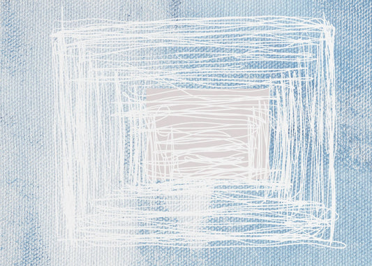 Witte Draaikolk Vierkant | Poster