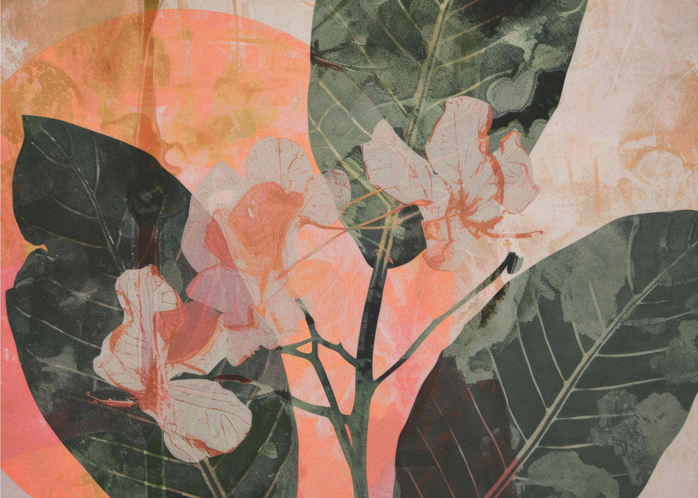Golden Bloom Fusion | Behang