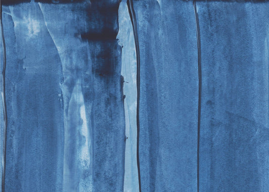 Blue Texture Flowing Vertical Lines | Poster