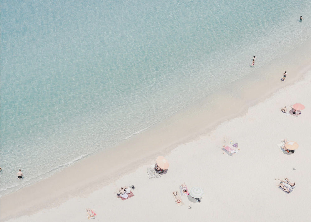 Luchtfoto van het strand | Canvas